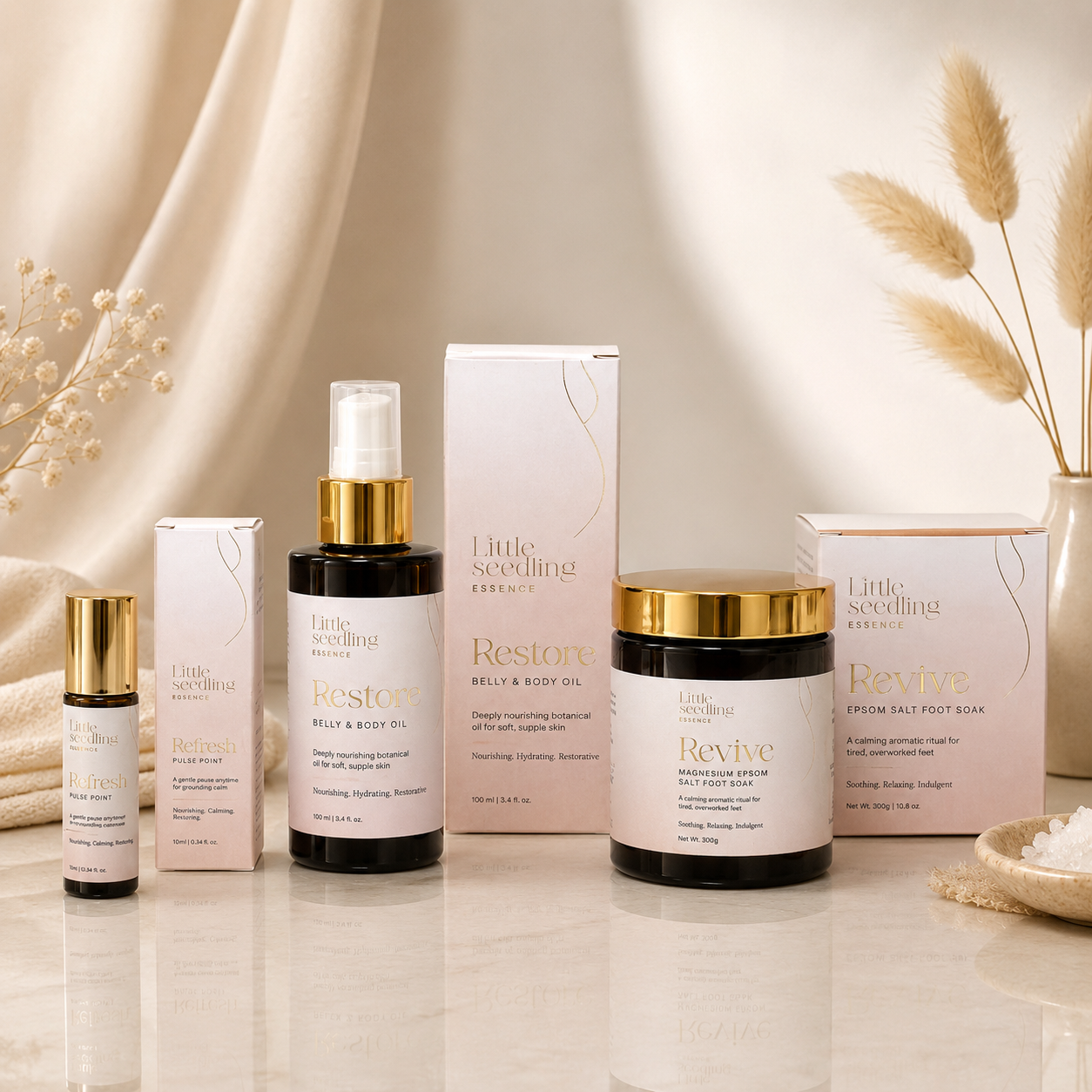 Pregnancy gift ideas by trimester, Little Seedling Essence pregnancy-safe skincare for every stage