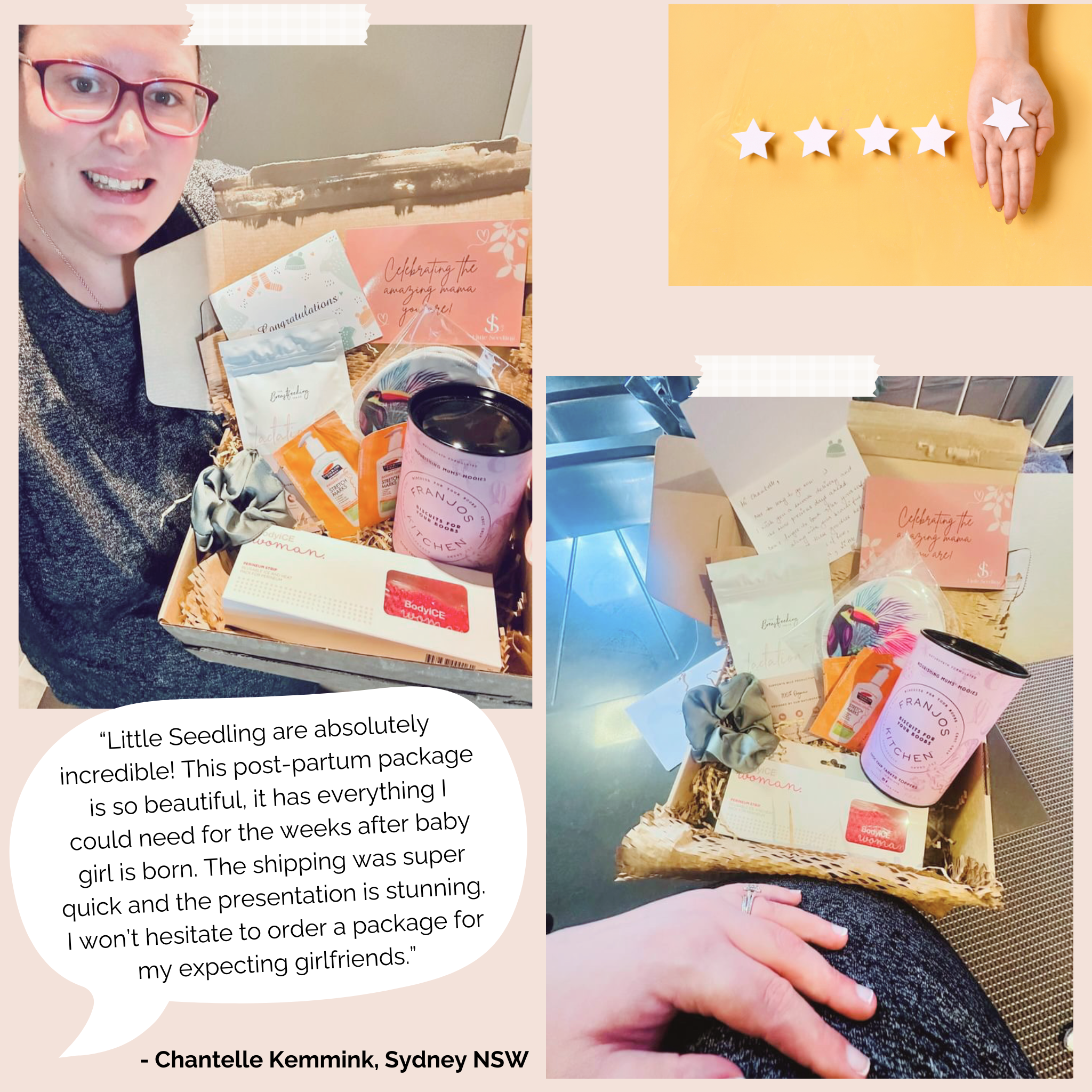 Care package for a new mum, postpartum care bundle
