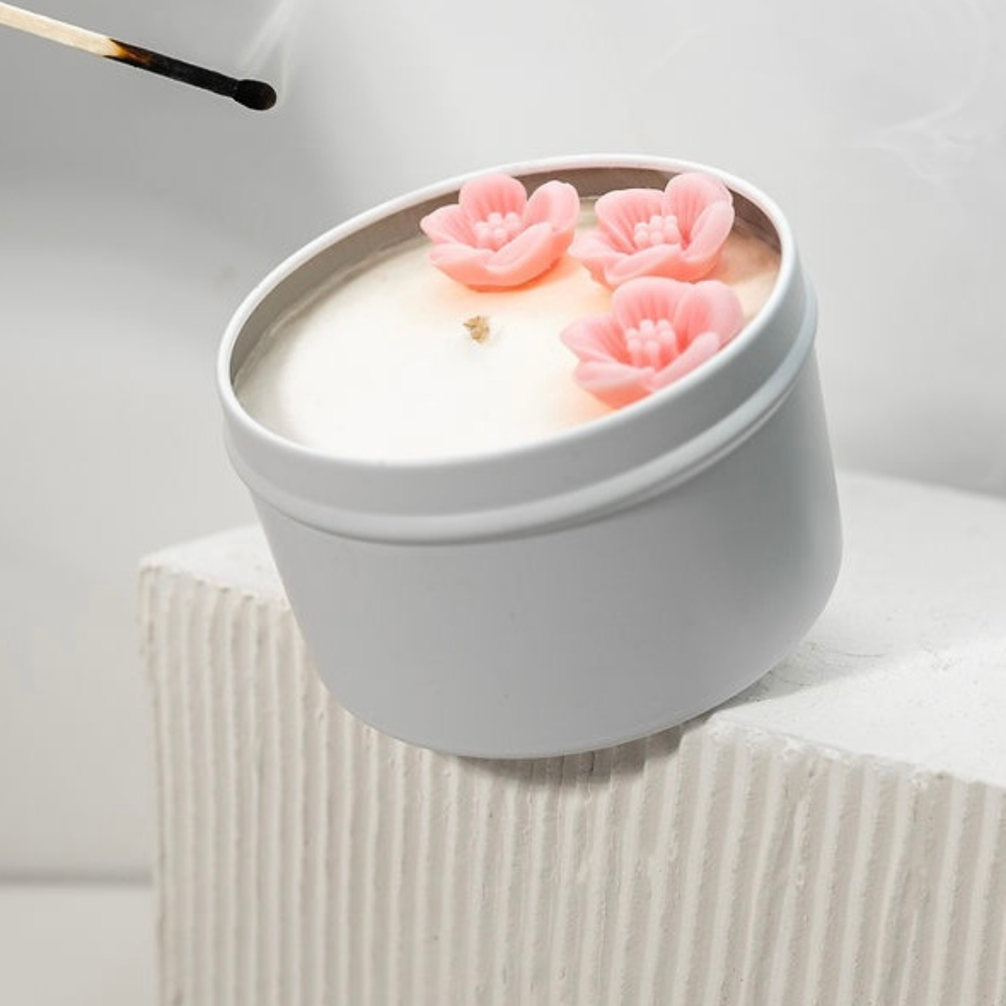 hand-poured soy wax scented candle