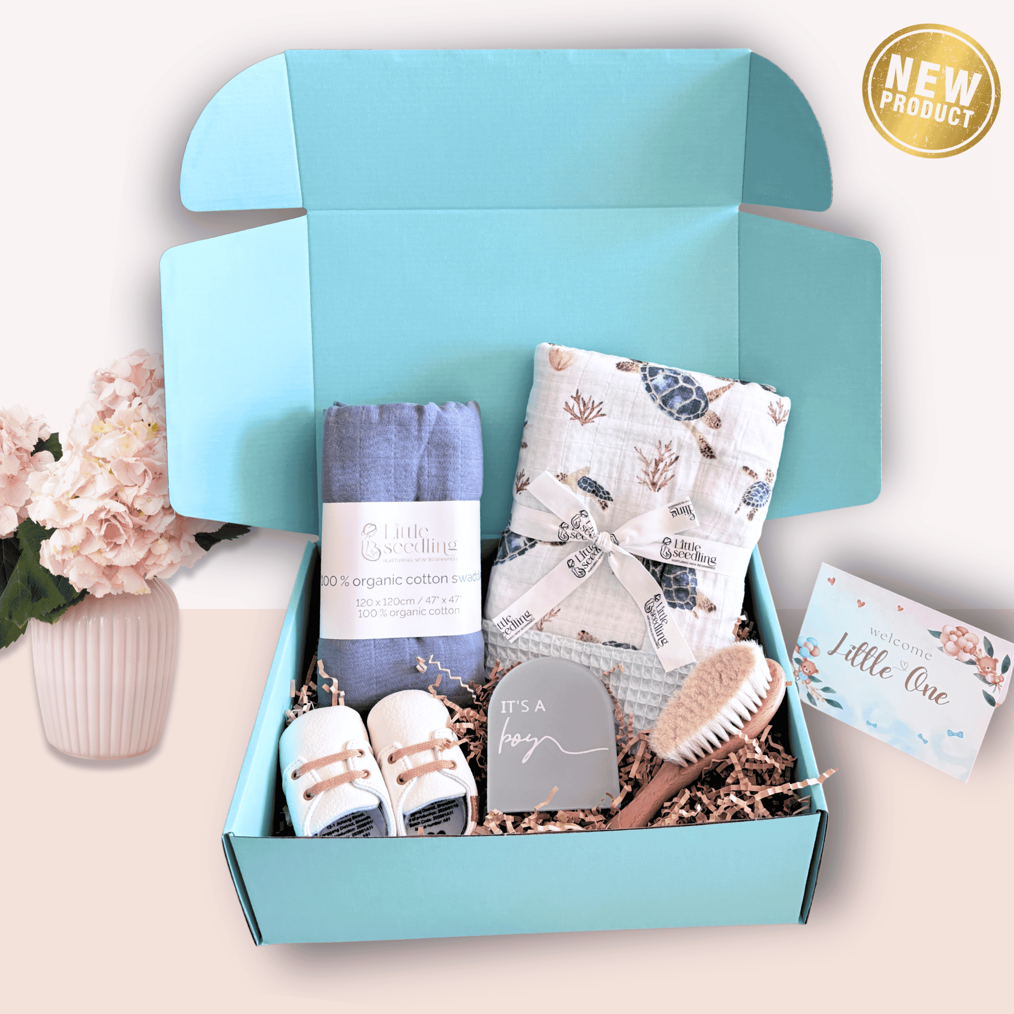 'It's a boy' - newborn baby gift hamper for baby showers