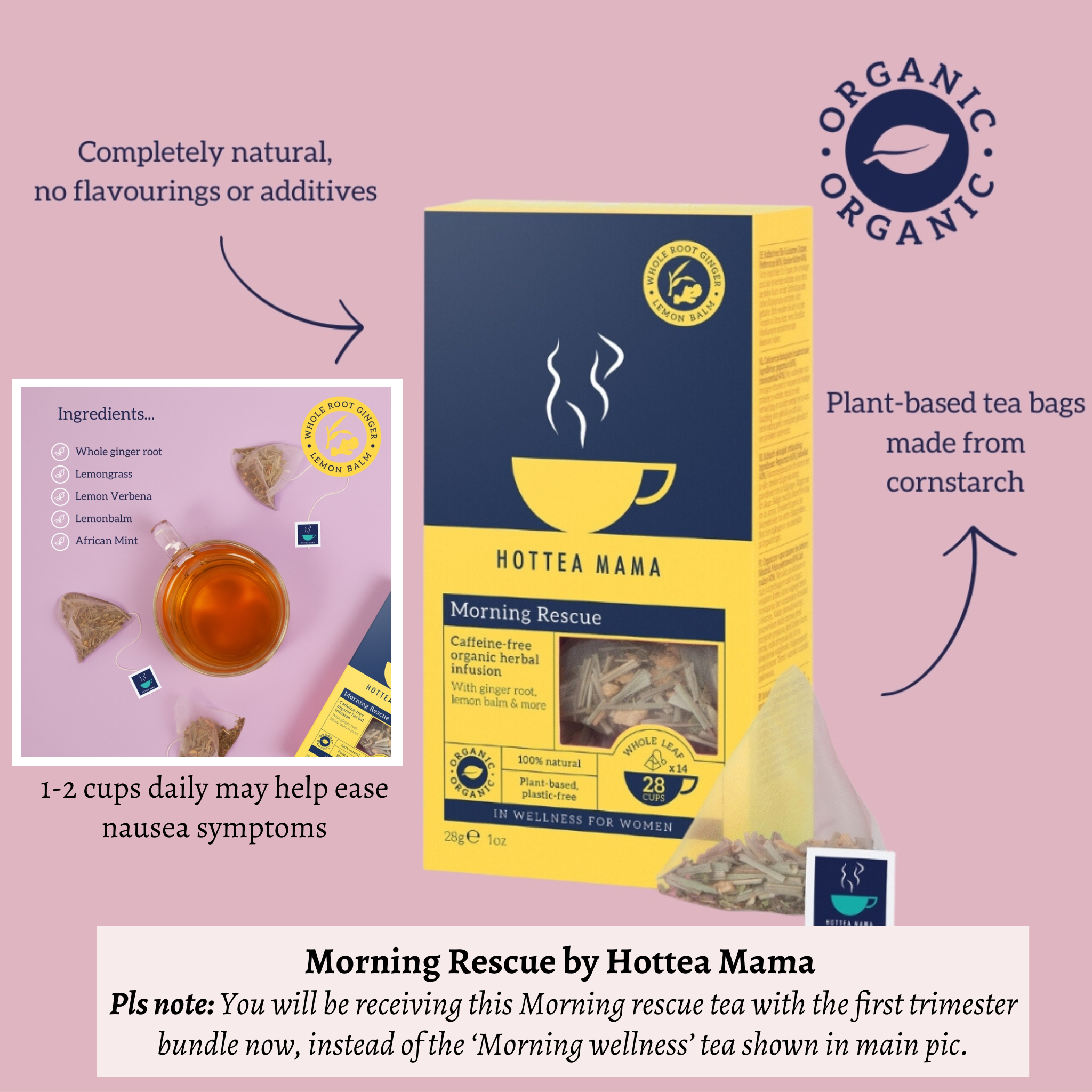 Morning sickness tea for pregnancy