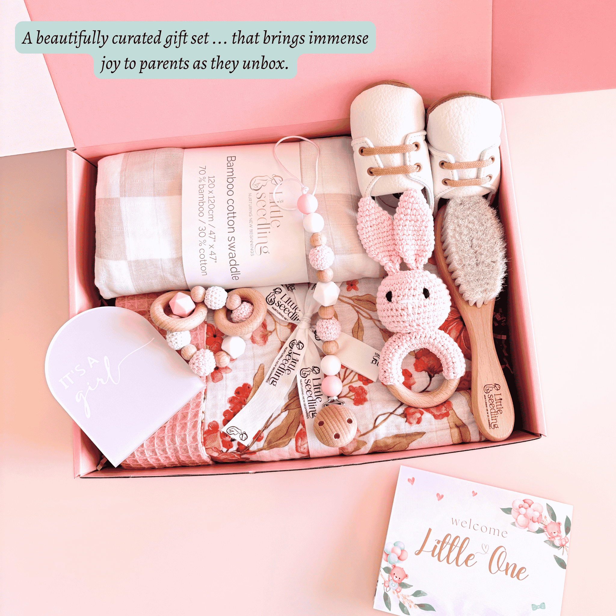 Signature Baby Girl Gift Hamper, Blush