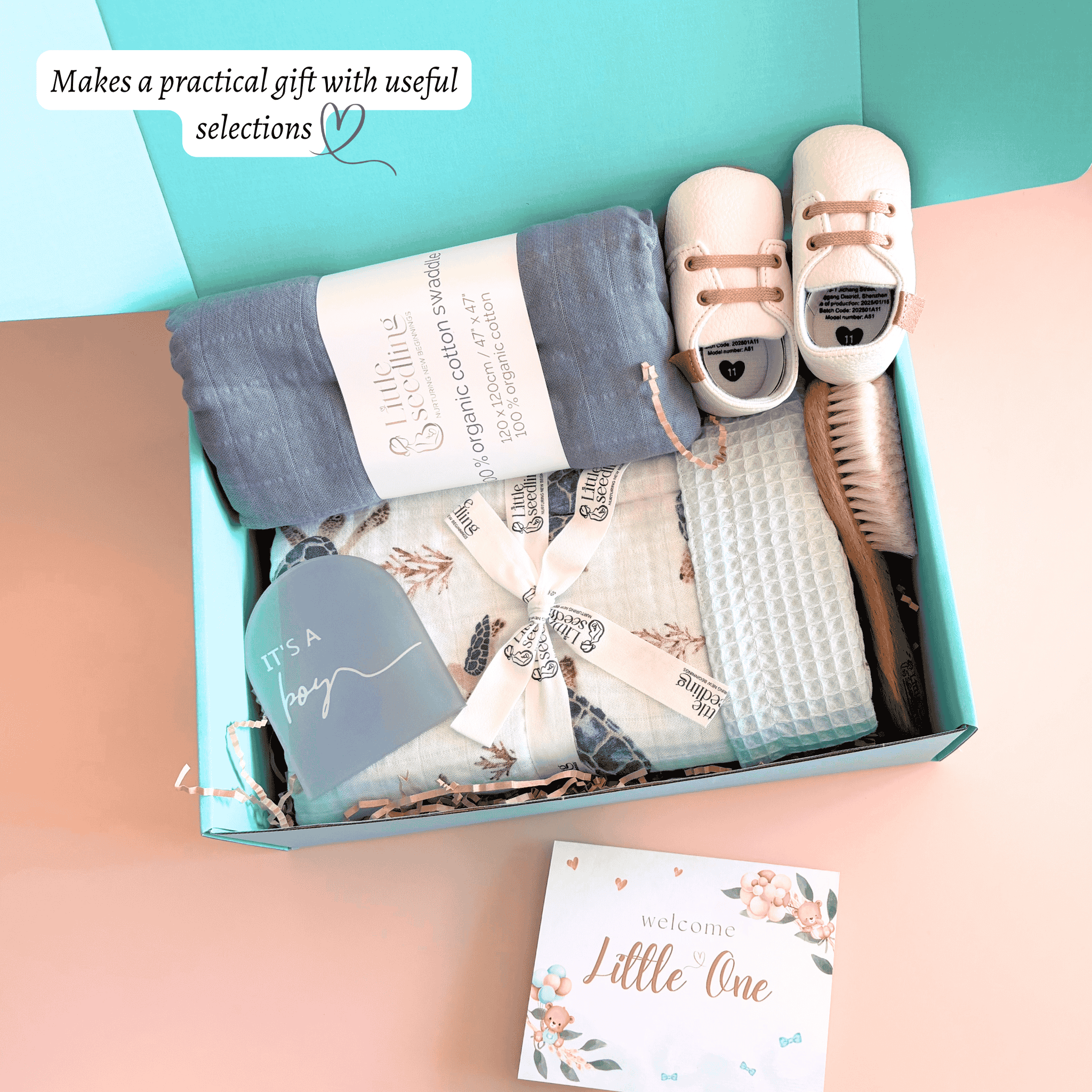Practical baby shower gift hamper 