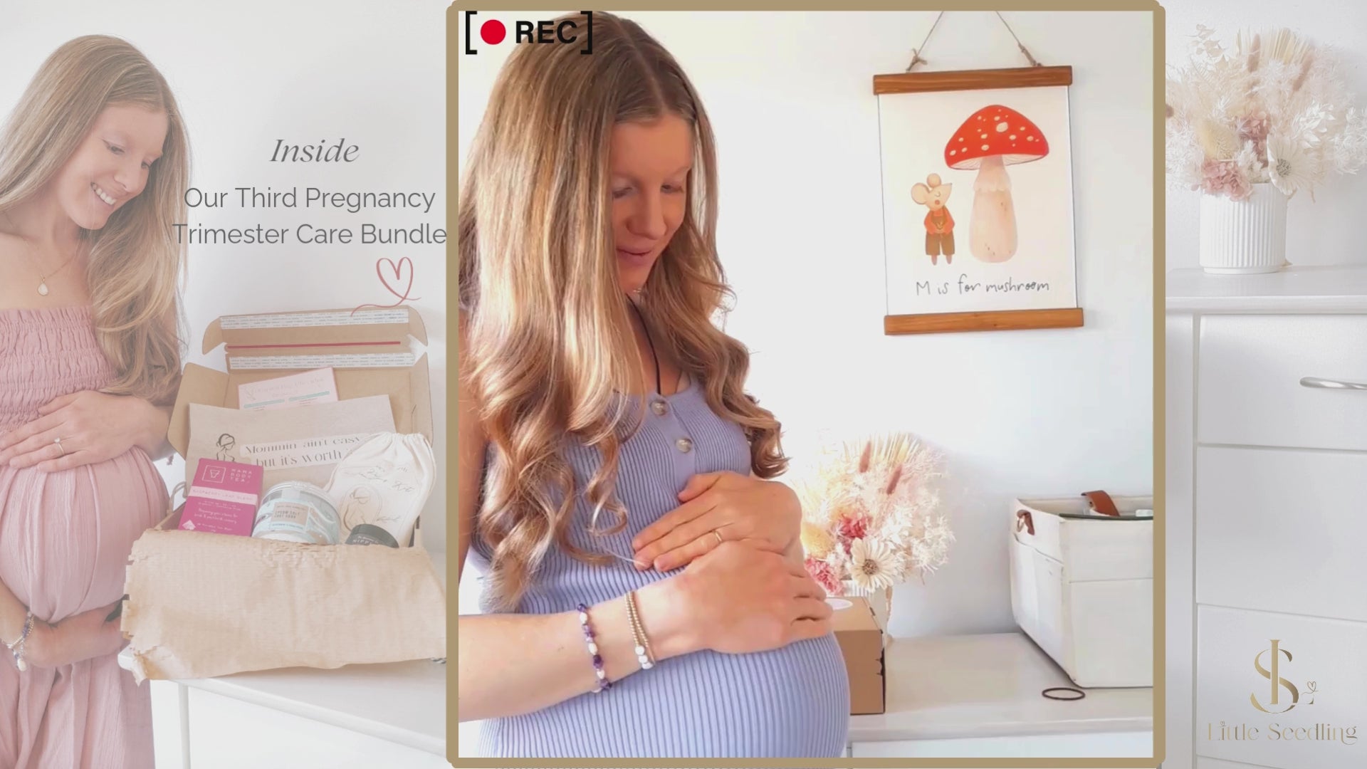 Unboxing pregnancy care bundle for third trimester