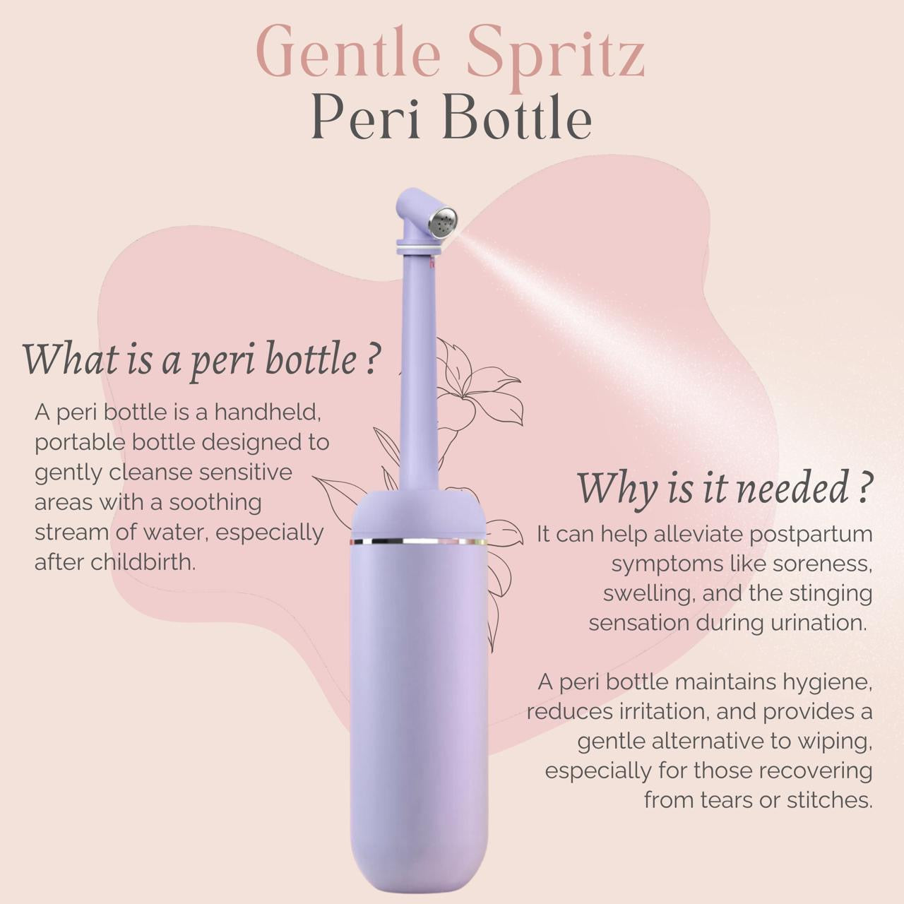 uses of peri bottle during postpartum recovery, what is a peri bottle used for?